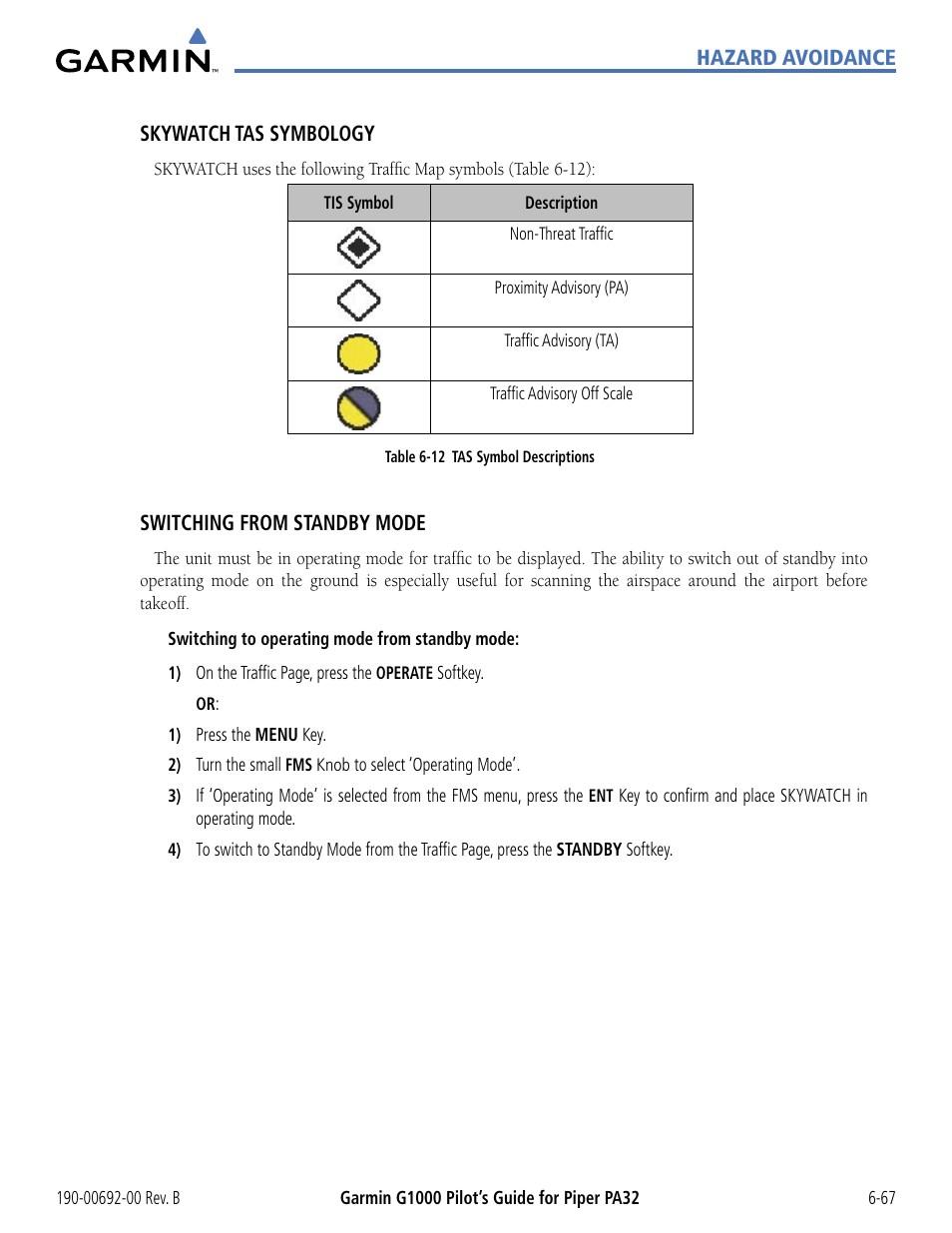 Garmin G1000 Piper PA32 User Manual | Page 347 / 450