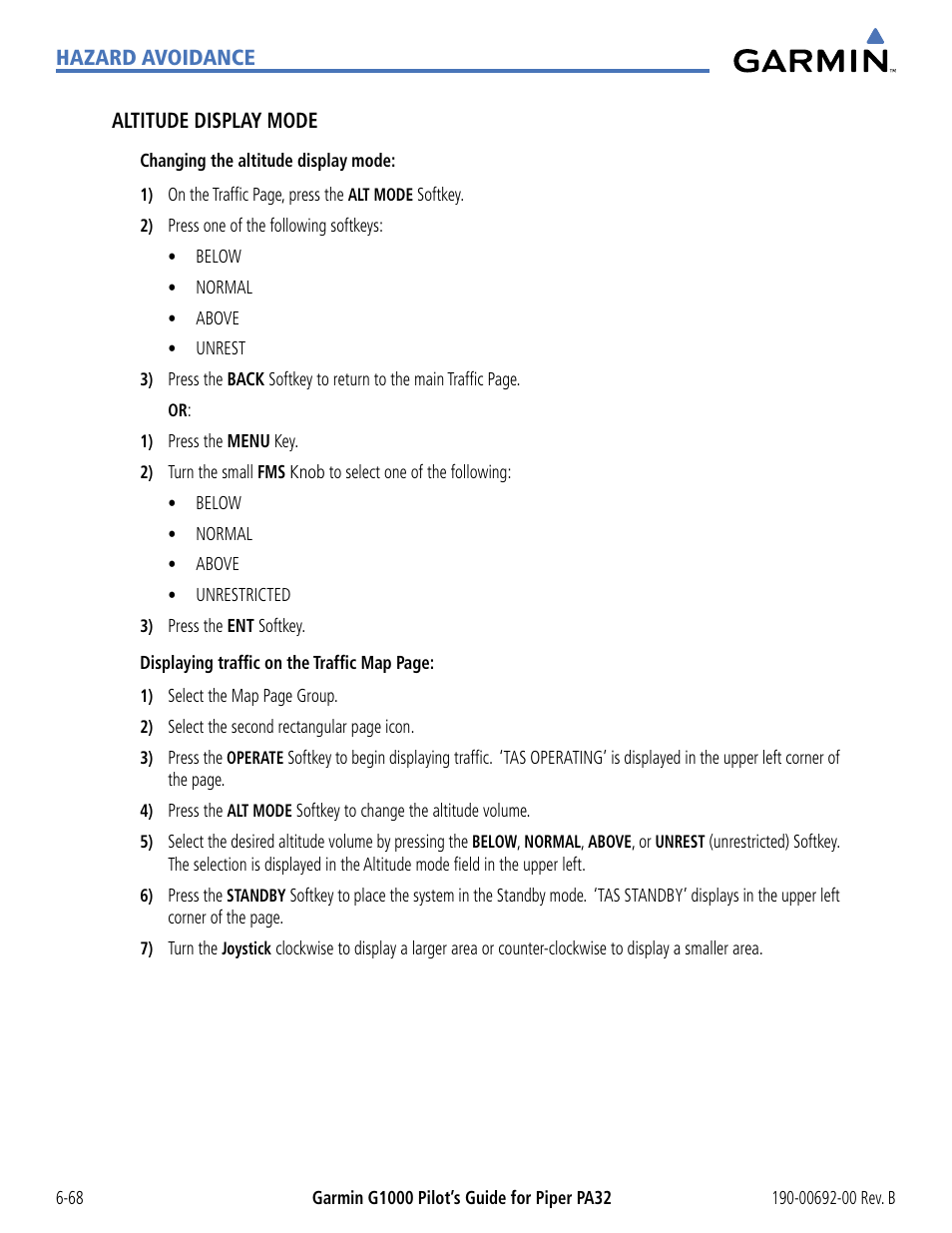 Garmin G1000 Piper PA32 User Manual | Page 348 / 450