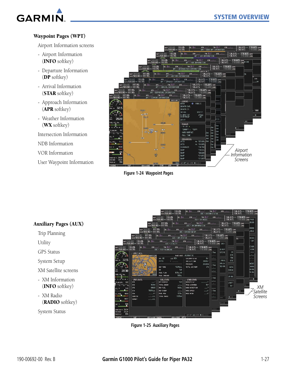 Garmin G1000 Piper PA32 User Manual | Page 37 / 450