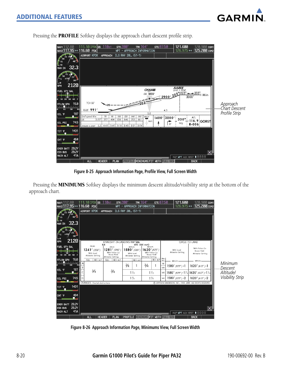 Additional features | Garmin G1000 Piper PA32 User Manual | Page 372 / 450