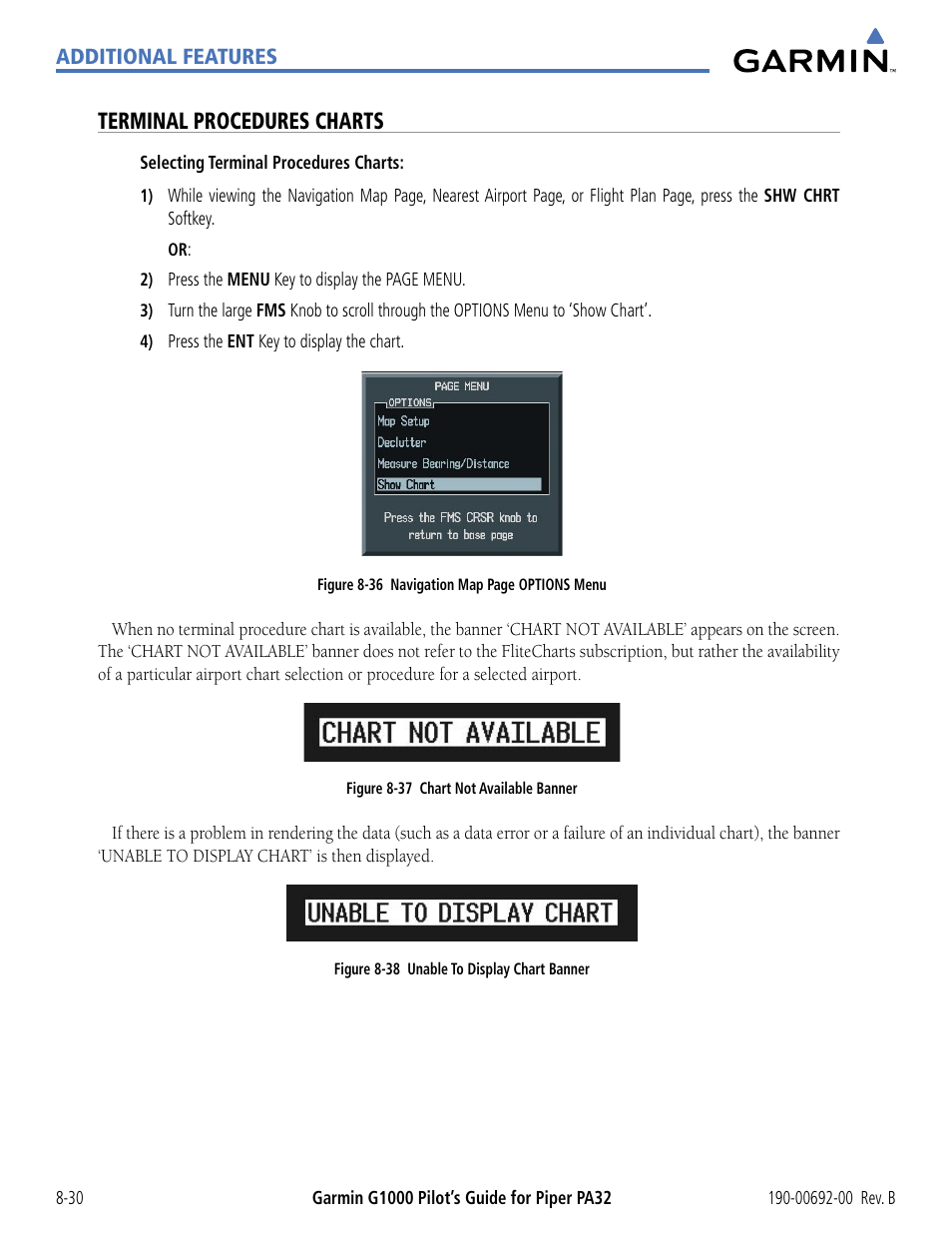 Terminal procedures charts | Garmin G1000 Piper PA32 User Manual | Page 382 / 450