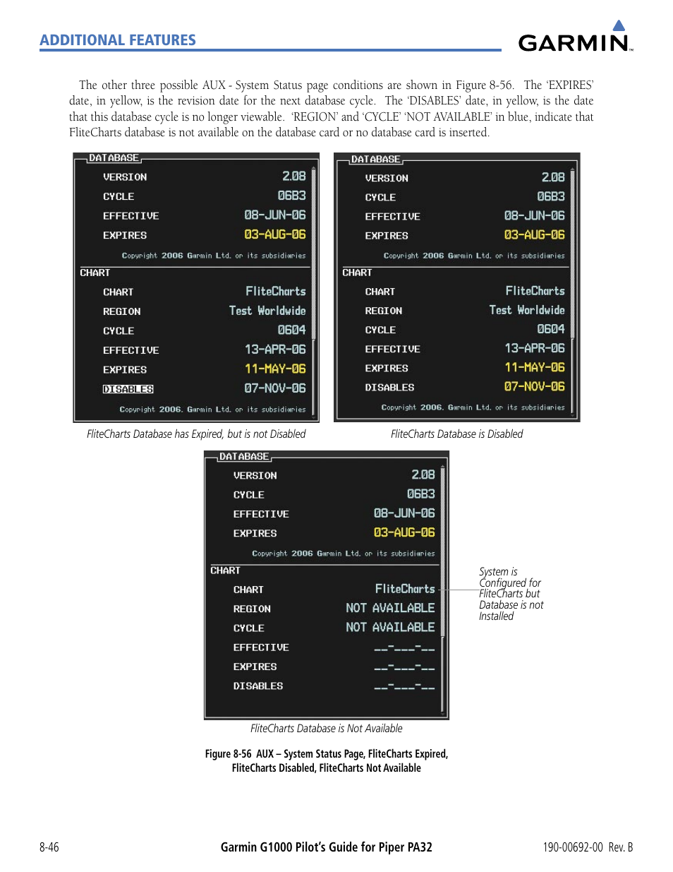 Additional features | Garmin G1000 Piper PA32 User Manual | Page 398 / 450