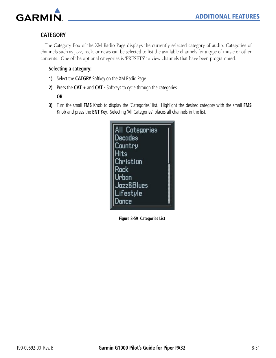 Garmin G1000 Piper PA32 User Manual | Page 403 / 450