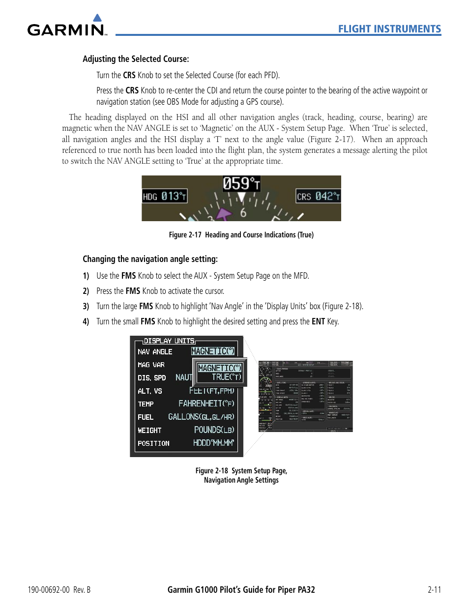 Garmin G1000 Piper PA32 User Manual | Page 61 / 450