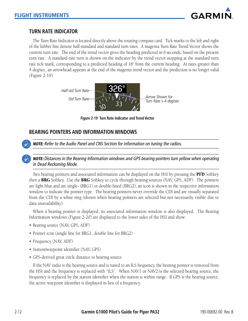 Garmin G1000 Piper PA32 User Manual | Page 62 / 450