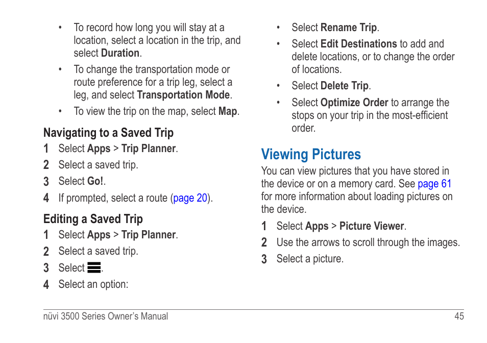 Viewing pictures | Garmin nuvi 3590LT User Manual | Page 51 / 88