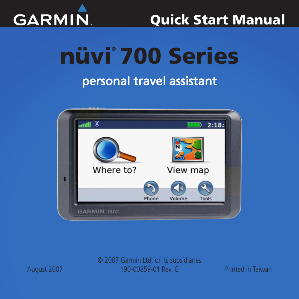 Garmin Nuvi 770 User Manual | 8 pages