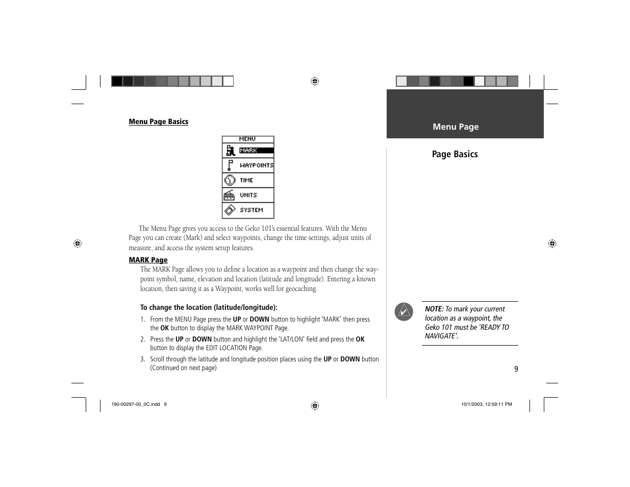 Garmin Geko 101 User Manual | Page 15 / 32