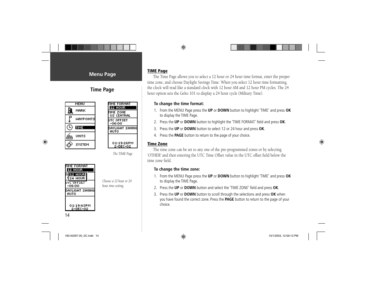 Garmin Geko 101 User Manual | Page 20 / 32