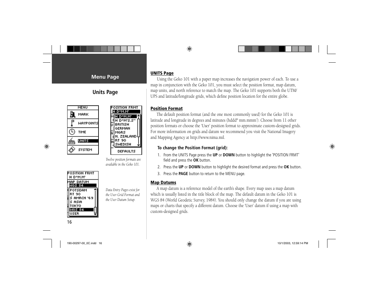 Garmin Geko 101 User Manual | Page 22 / 32