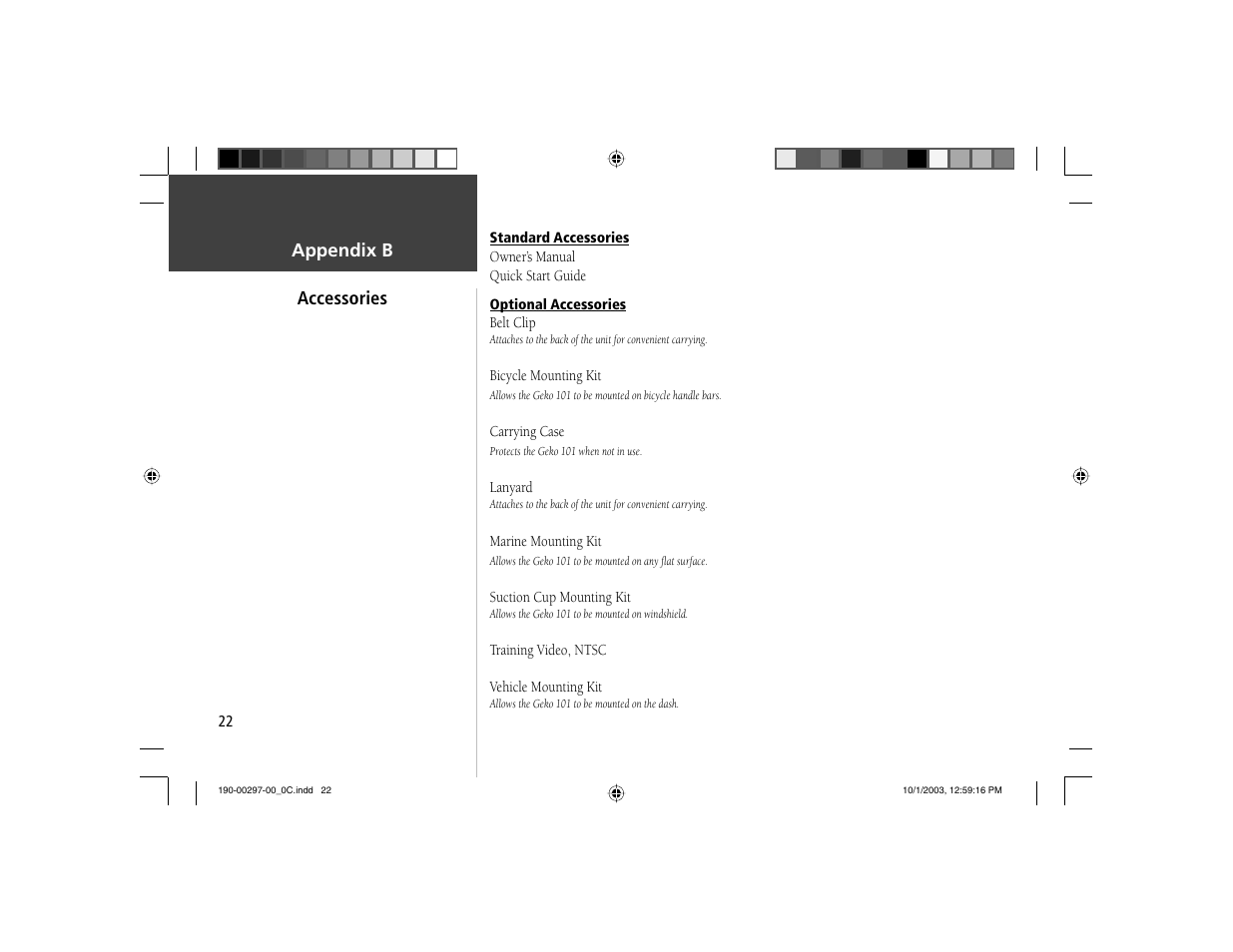 Garmin Geko 101 User Manual | Page 28 / 32