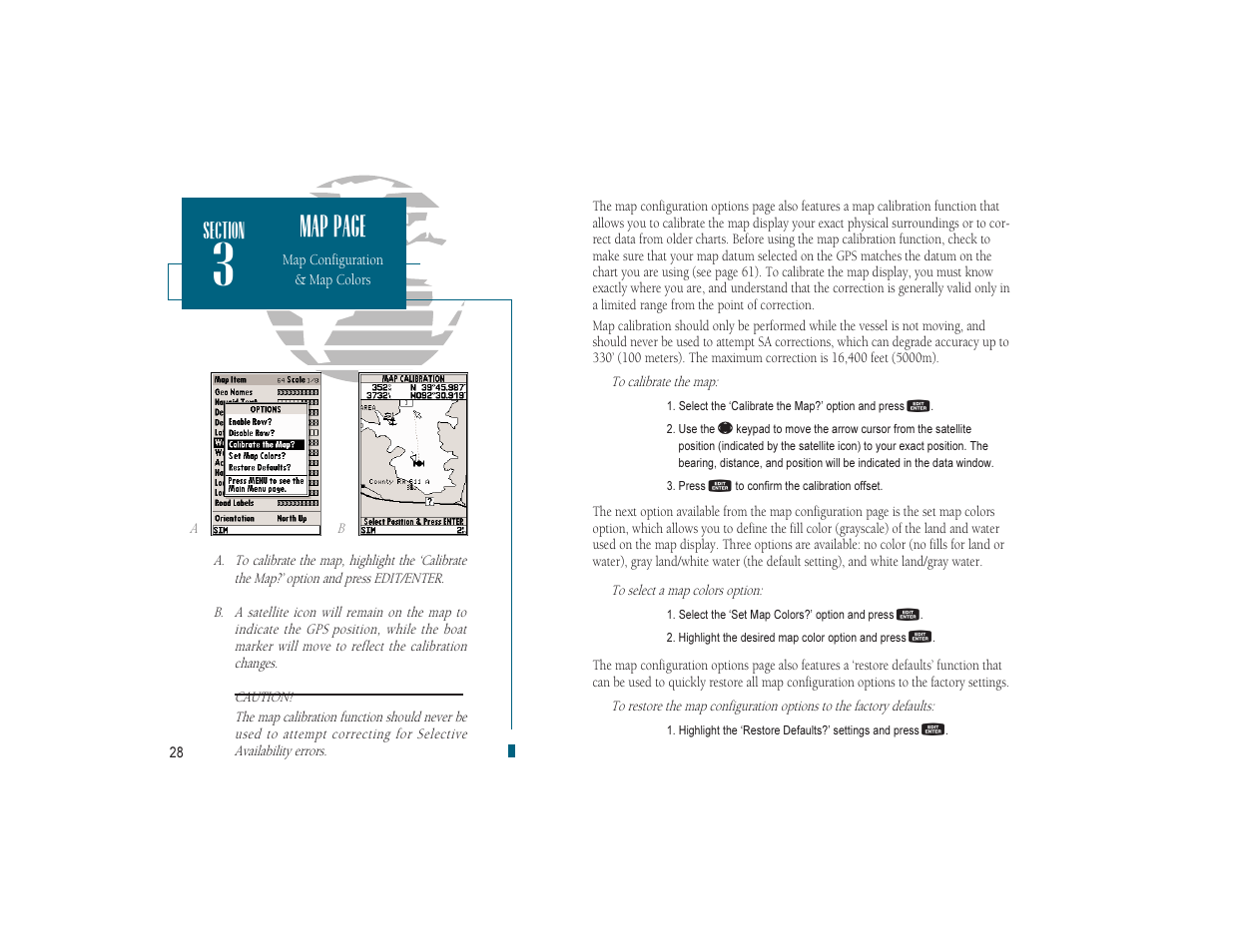 Map page | Garmin GPSMAP 180 User Manual | Page 40 / 96