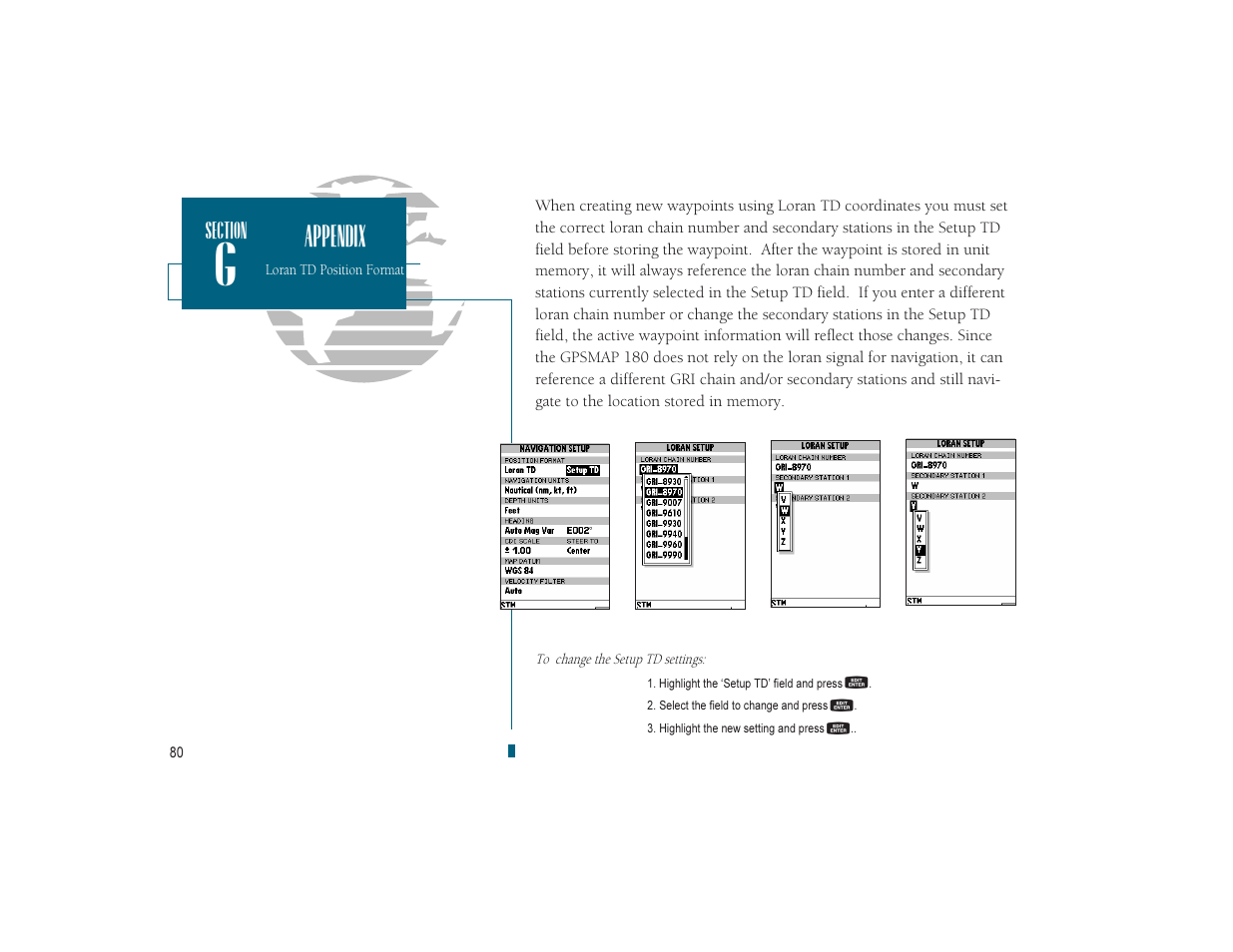 Appendix | Garmin GPSMAP 180 User Manual | Page 92 / 96