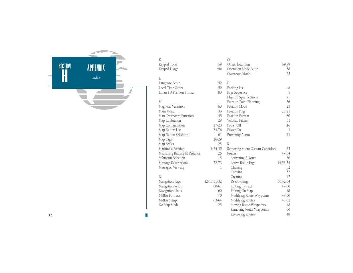 Appendix | Garmin GPSMAP 180 User Manual | Page 94 / 96