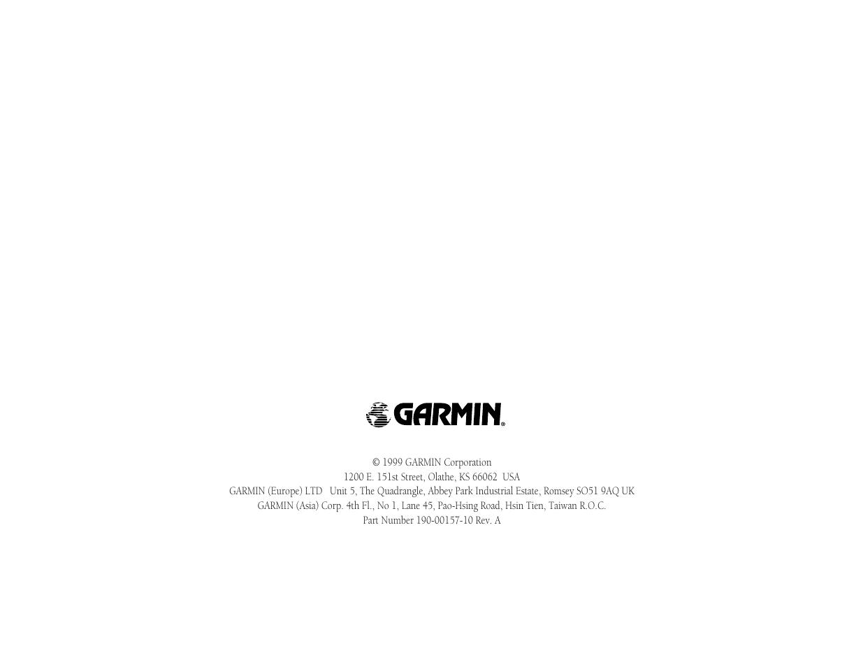 Garmin GPSMAP 180 User Manual | Page 96 / 96