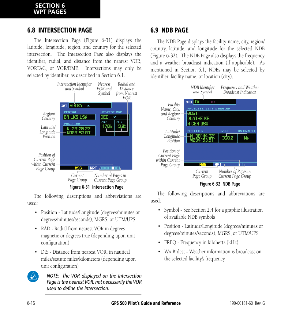 9 ndb page | Garmin GPS 500 User Manual | Page 114 / 256