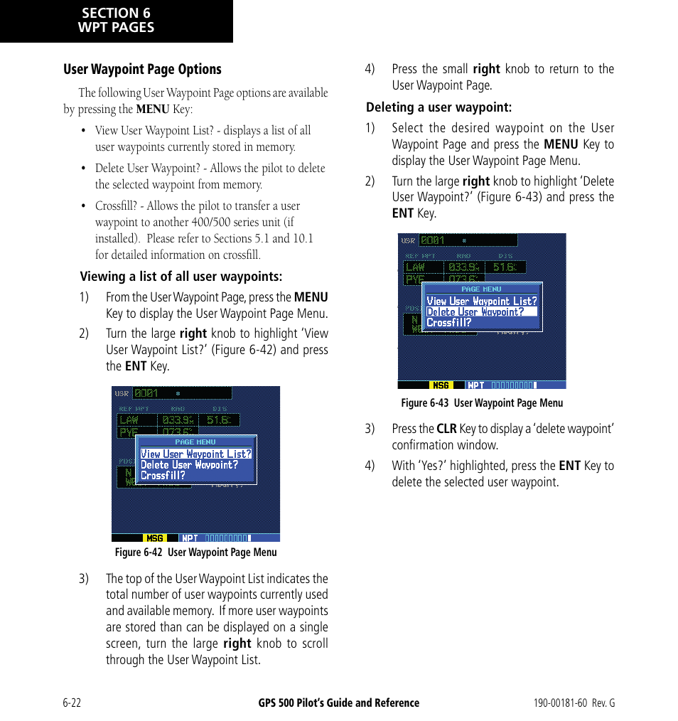 Garmin GPS 500 User Manual | Page 120 / 256