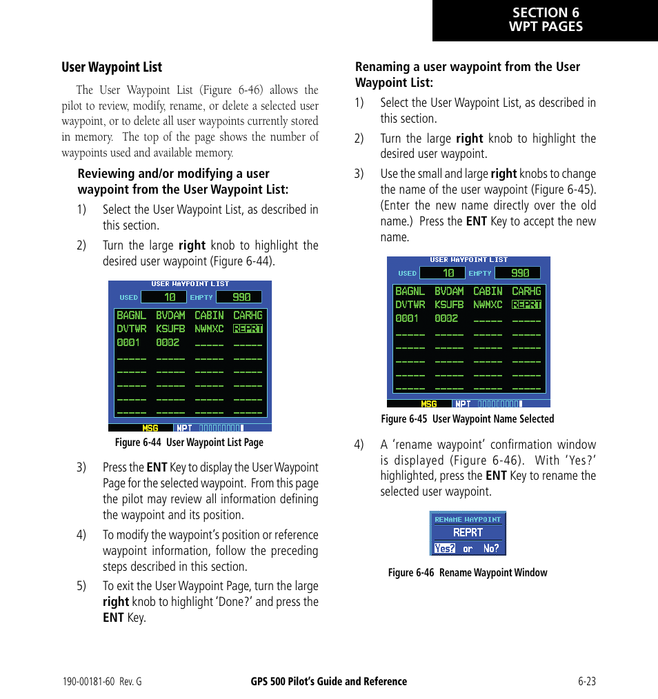 Garmin GPS 500 User Manual | Page 121 / 256