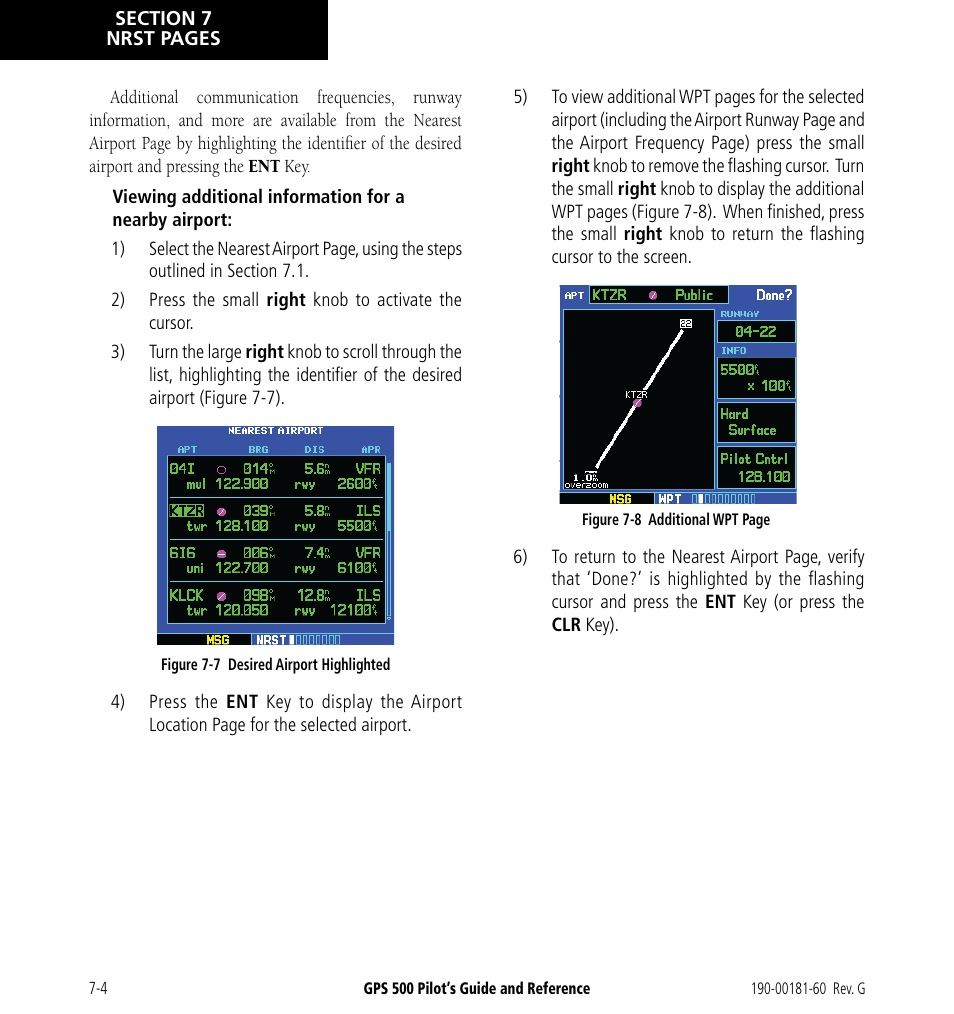 Garmin GPS 500 User Manual | Page 126 / 256