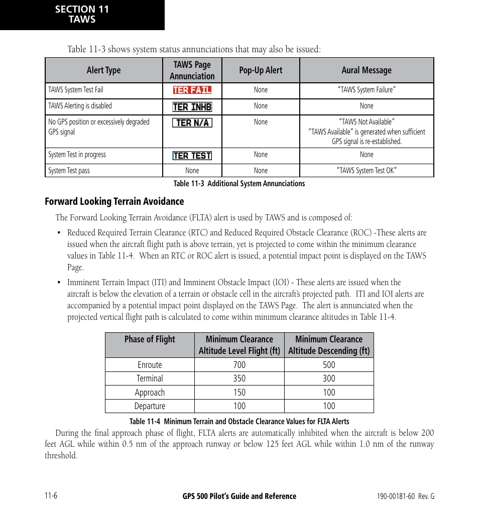 Garmin GPS 500 User Manual | Page 182 / 256