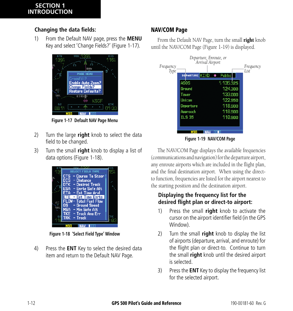 Garmin GPS 500 User Manual | Page 20 / 256