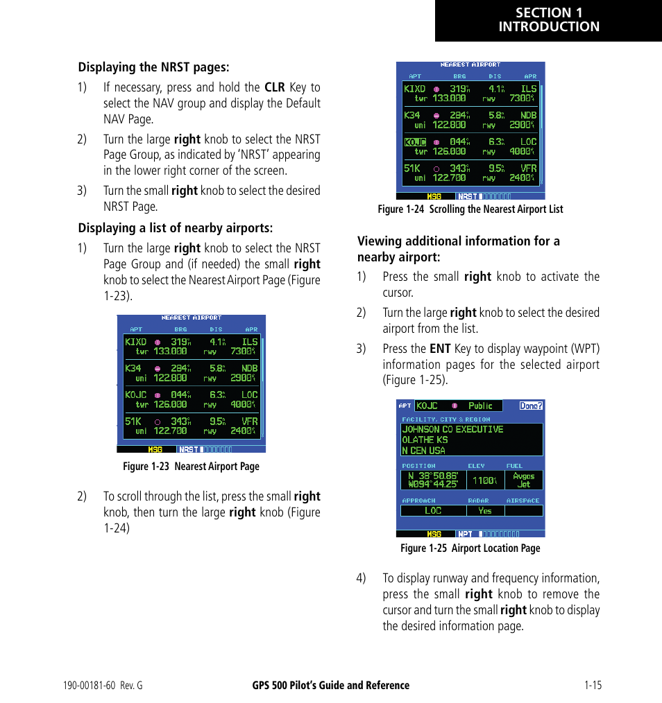 Garmin GPS 500 User Manual | Page 23 / 256