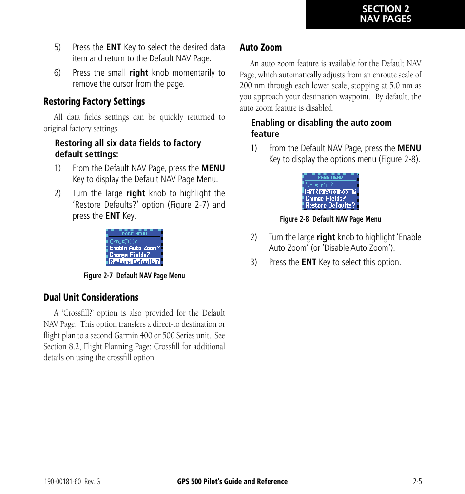 Garmin GPS 500 User Manual | Page 31 / 256