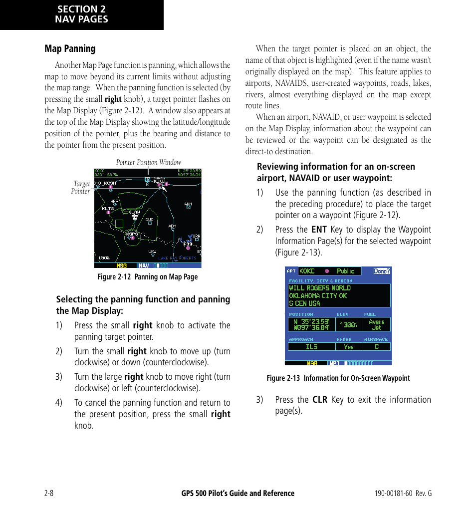 Garmin GPS 500 User Manual | Page 34 / 256