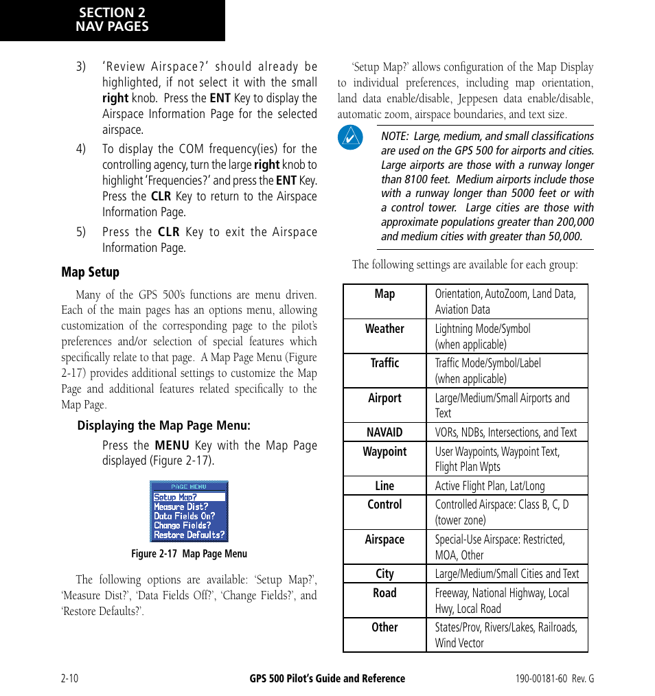 Garmin GPS 500 User Manual | Page 36 / 256