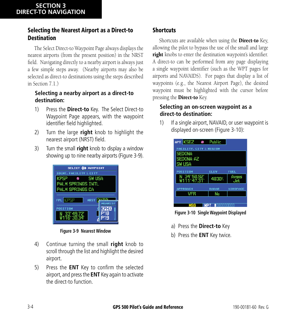 Garmin GPS 500 User Manual | Page 54 / 256