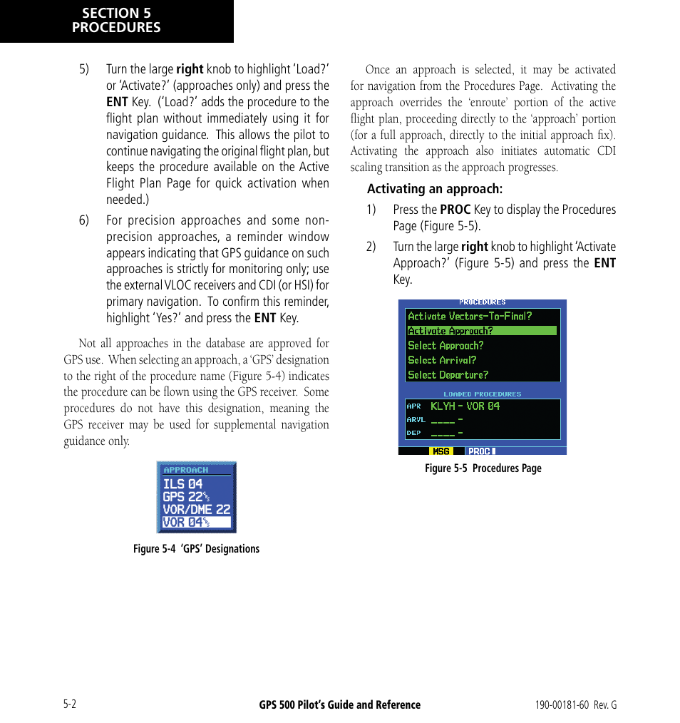 Garmin GPS 500 User Manual | Page 74 / 256