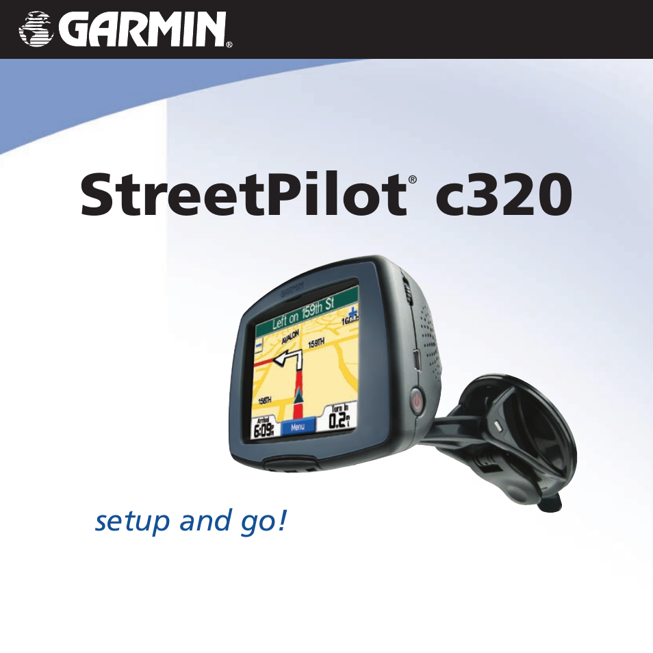 Garmin StreetPilot c320 User Manual | 8 pages