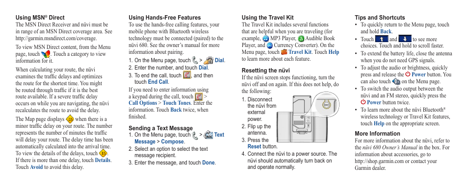 Garmin nuvi 680 User Manual | Page 2 / 2