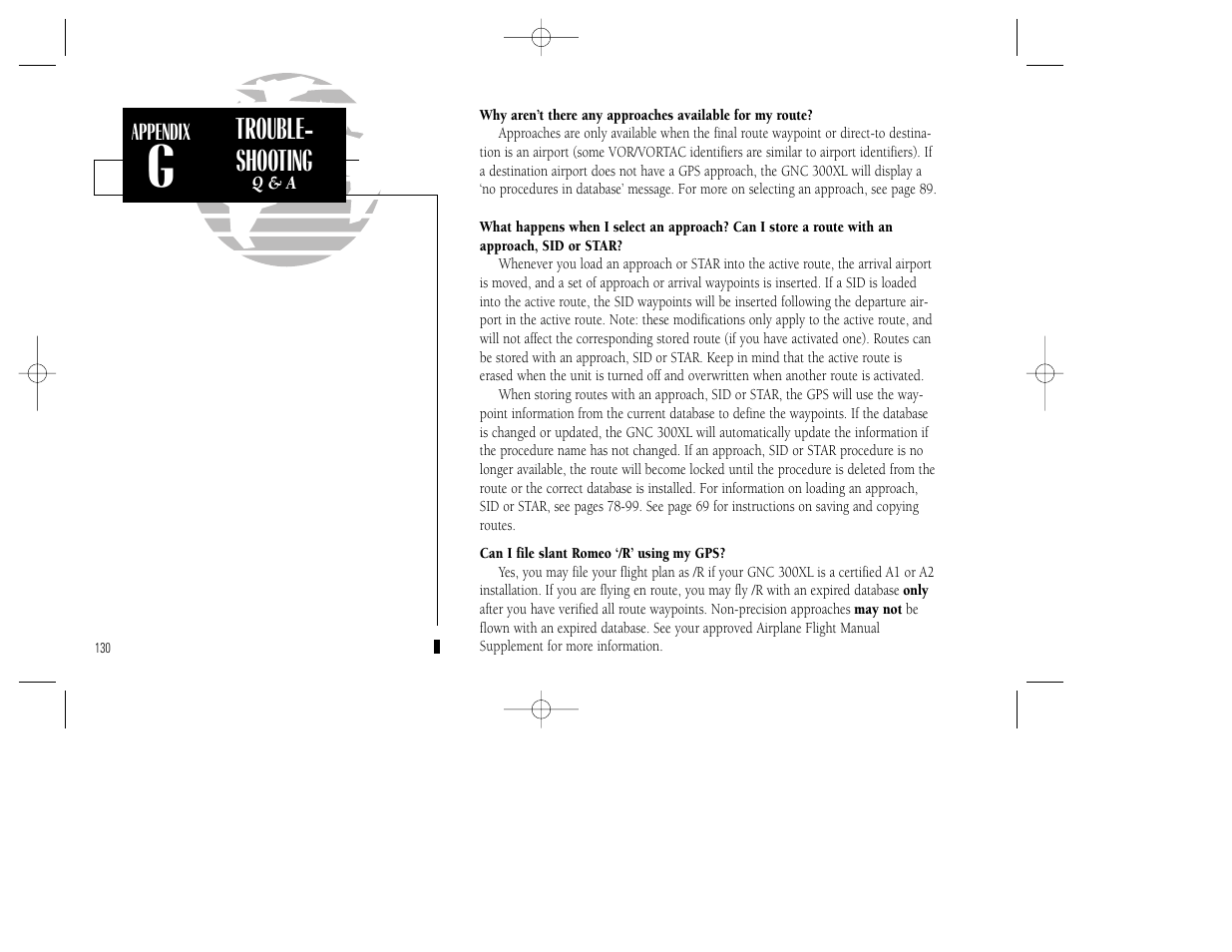 Trouble- shooting | Garmin GNC 300XL TSO User Manual | Page 140 / 150