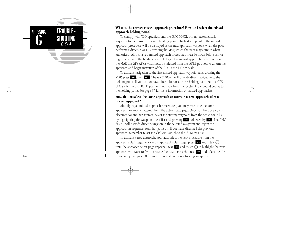 Trouble- shooting | Garmin GNC 300XL TSO User Manual | Page 144 / 150