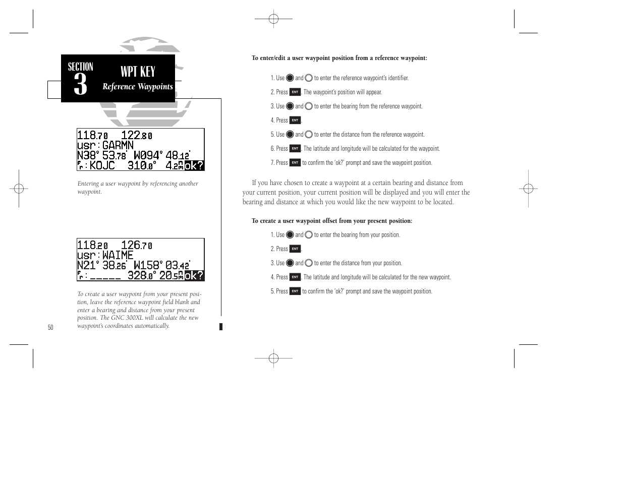 Wpt key | Garmin GNC 300XL TSO User Manual | Page 60 / 150