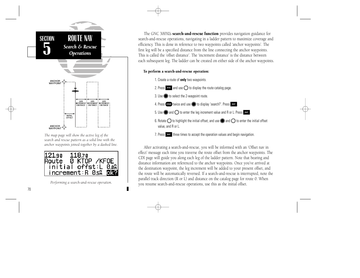 Route nav | Garmin GNC 300XL TSO User Manual | Page 80 / 150