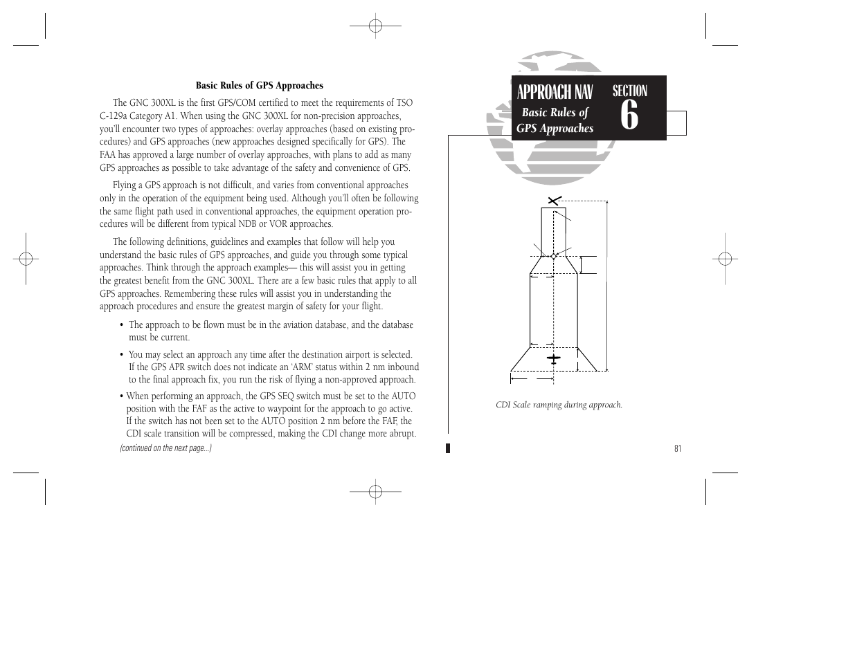 Approach nav | Garmin GNC 300XL TSO User Manual | Page 91 / 150