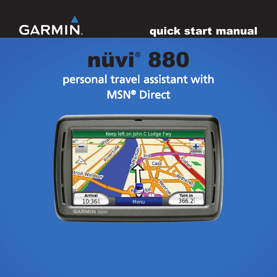 Garmin nuvi 880 User Manual | 16 pages