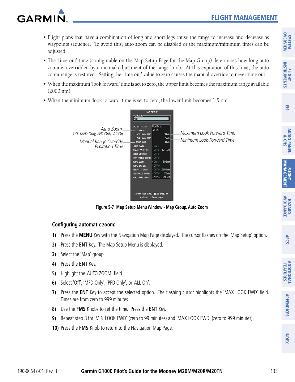 Flight management | Garmin G1000 Mooney M20TN User Manual | Page 144 / 494