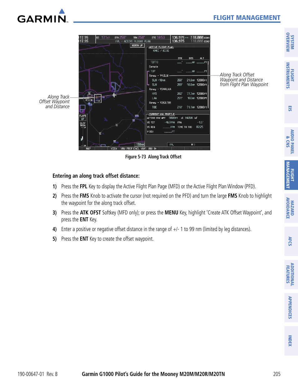 Flight management | Garmin G1000 Mooney M20TN User Manual | Page 216 / 494