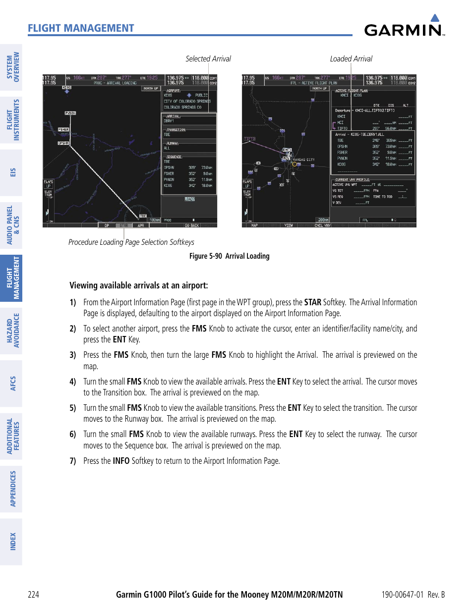 Flight management | Garmin G1000 Mooney M20TN User Manual | Page 235 / 494