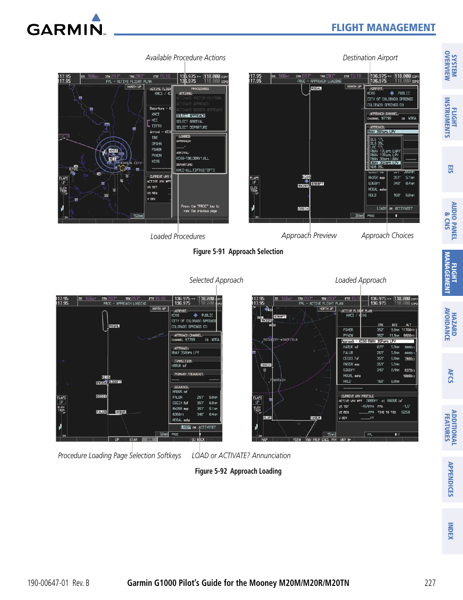 Flight management | Garmin G1000 Mooney M20TN User Manual | Page 238 / 494