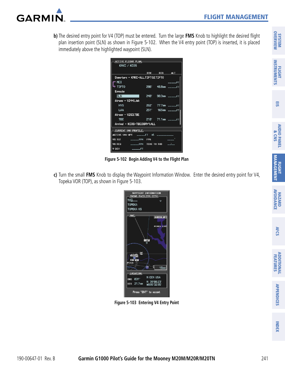 Flight management | Garmin G1000 Mooney M20TN User Manual | Page 252 / 494