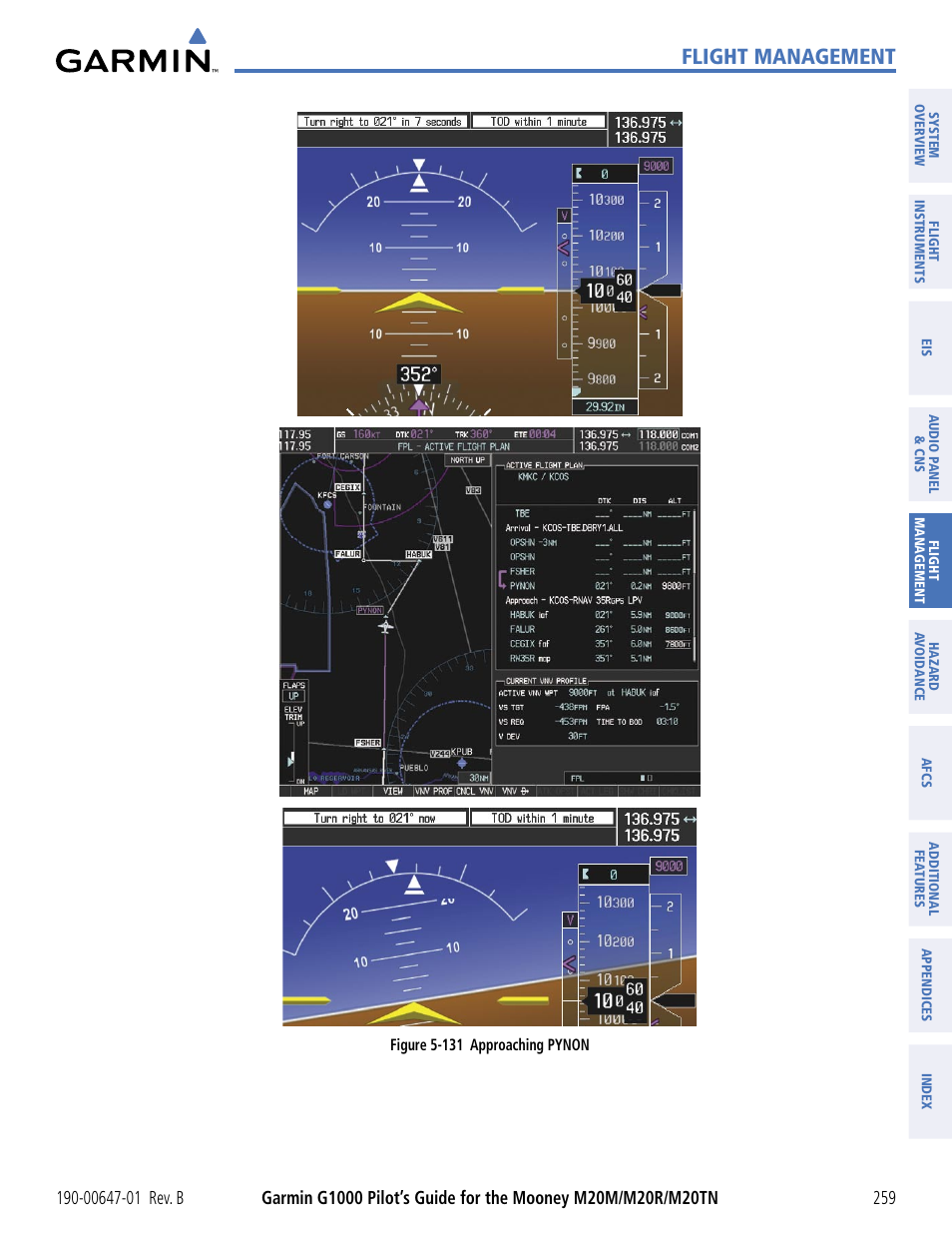 Flight management | Garmin G1000 Mooney M20TN User Manual | Page 270 / 494