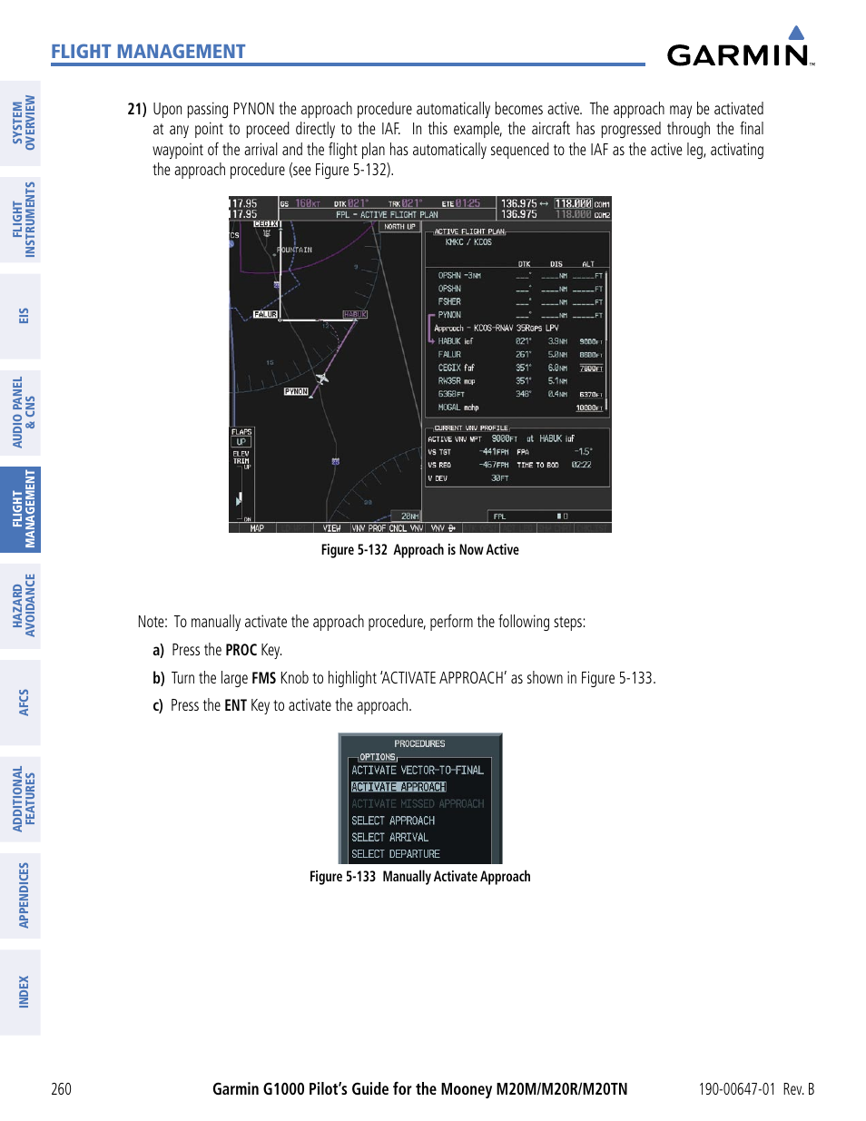 Flight management | Garmin G1000 Mooney M20TN User Manual | Page 271 / 494