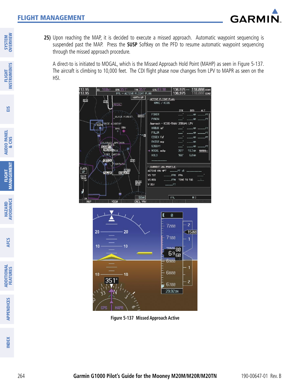 Flight management | Garmin G1000 Mooney M20TN User Manual | Page 275 / 494