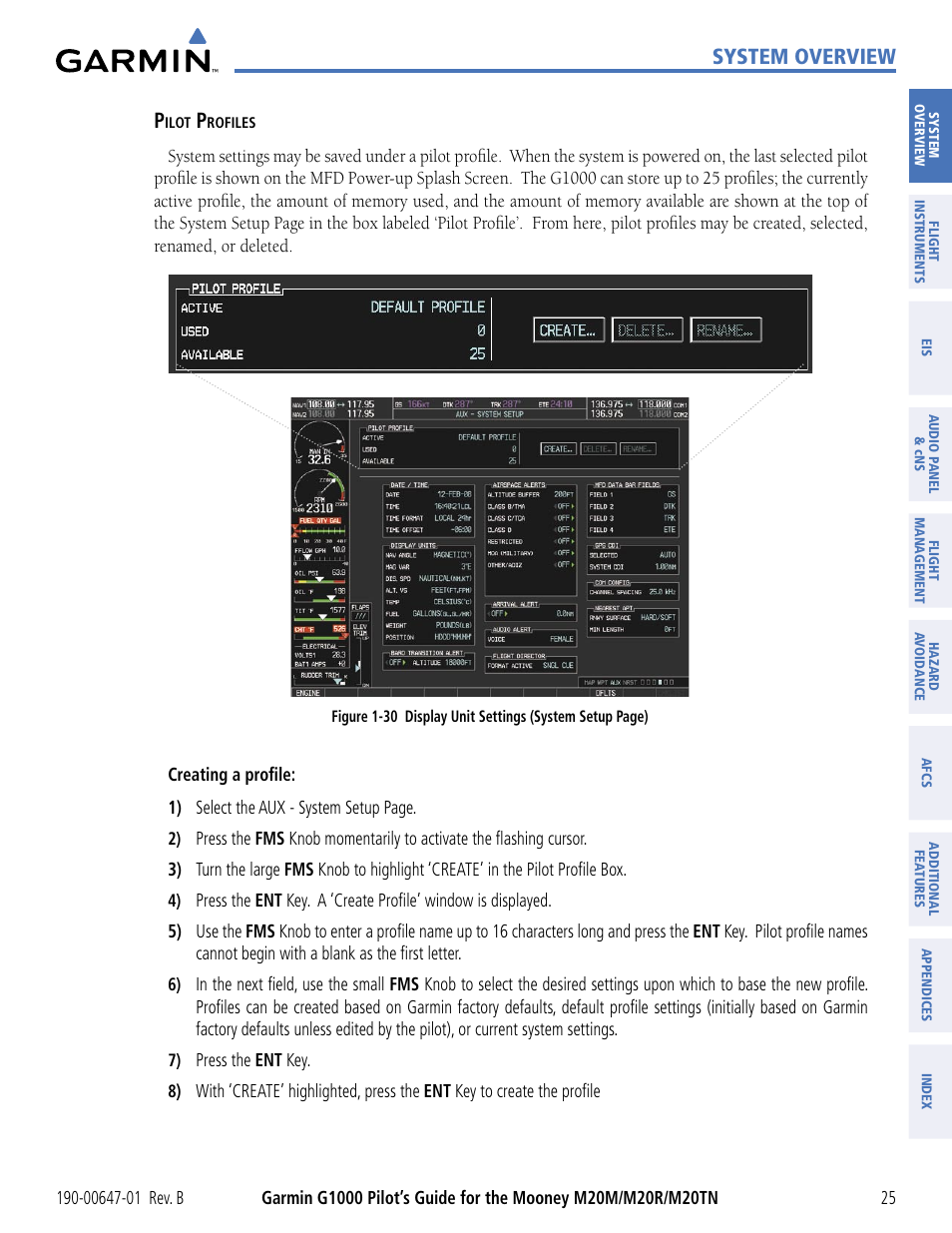 System overview | Garmin G1000 Mooney M20TN User Manual | Page 36 / 494