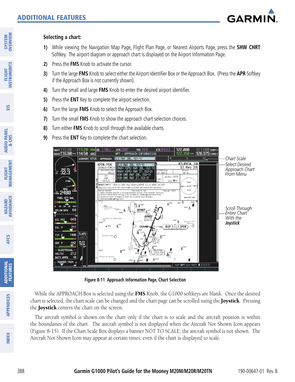 Additional features | Garmin G1000 Mooney M20TN User Manual | Page 399 / 494