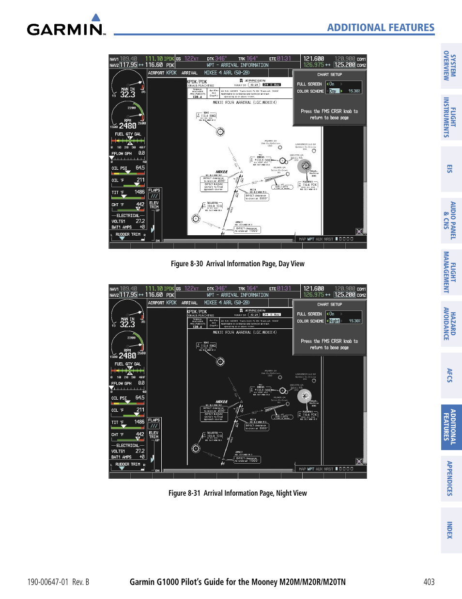 Additional features | Garmin G1000 Mooney M20TN User Manual | Page 414 / 494